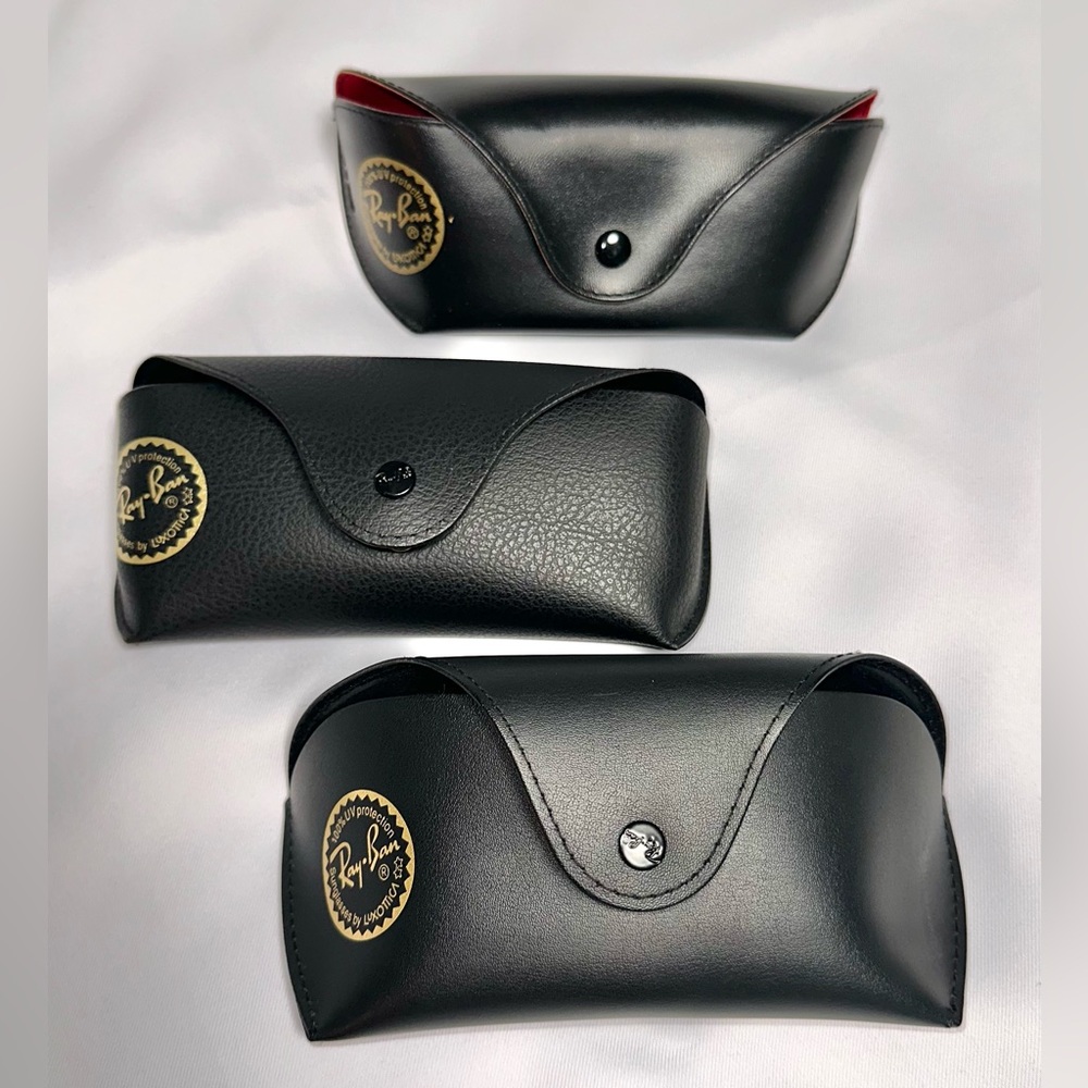 Ray-Ban Eyeglasses/Sunglasses Soft Case Black -Set of 3 - Like New